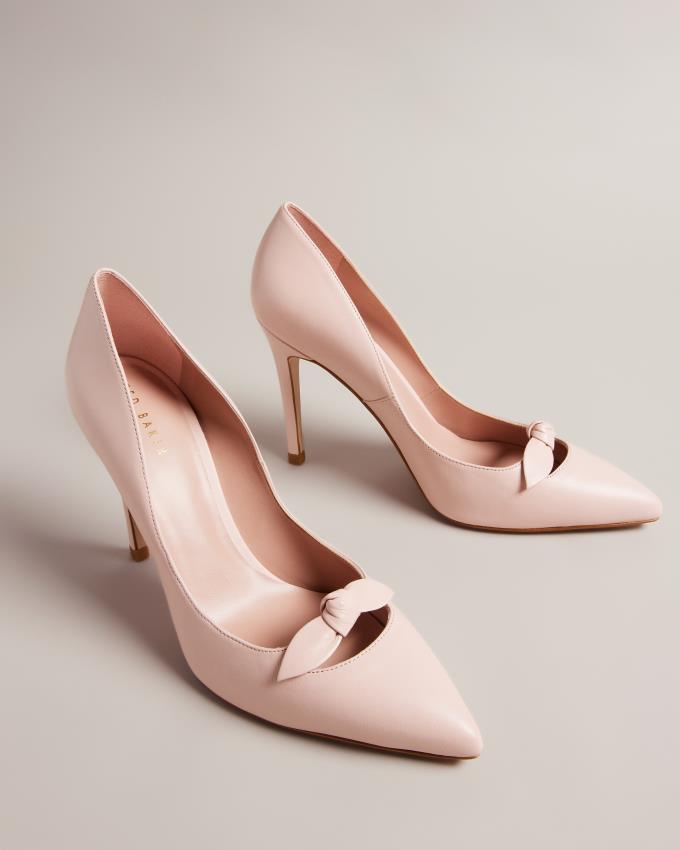 Chaussures à Talons Ted Baker Leather Bow Embellished Court Rose Femme | SRX-09729015